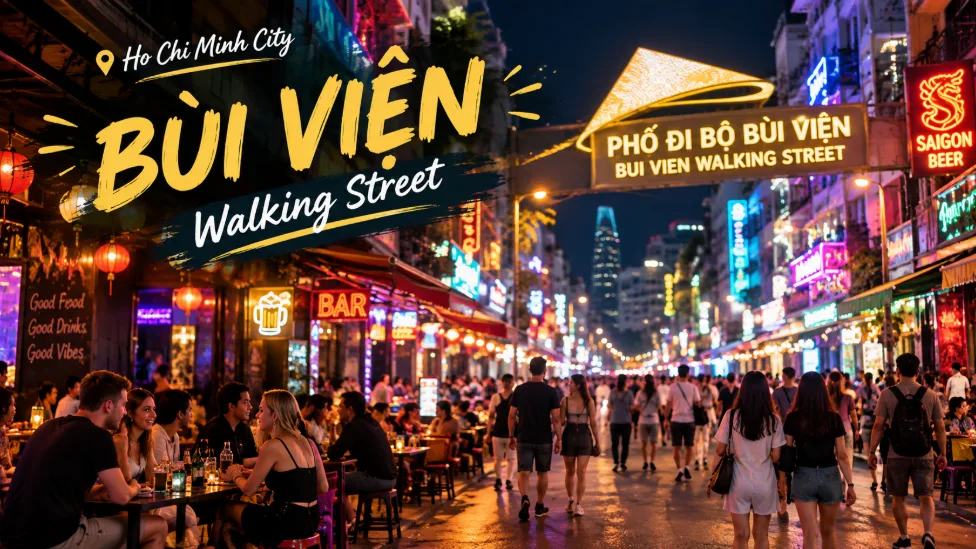 Phố đi bộ Bùi Viện: Con phố sôi động về đêm giữa lòng TP.HCM