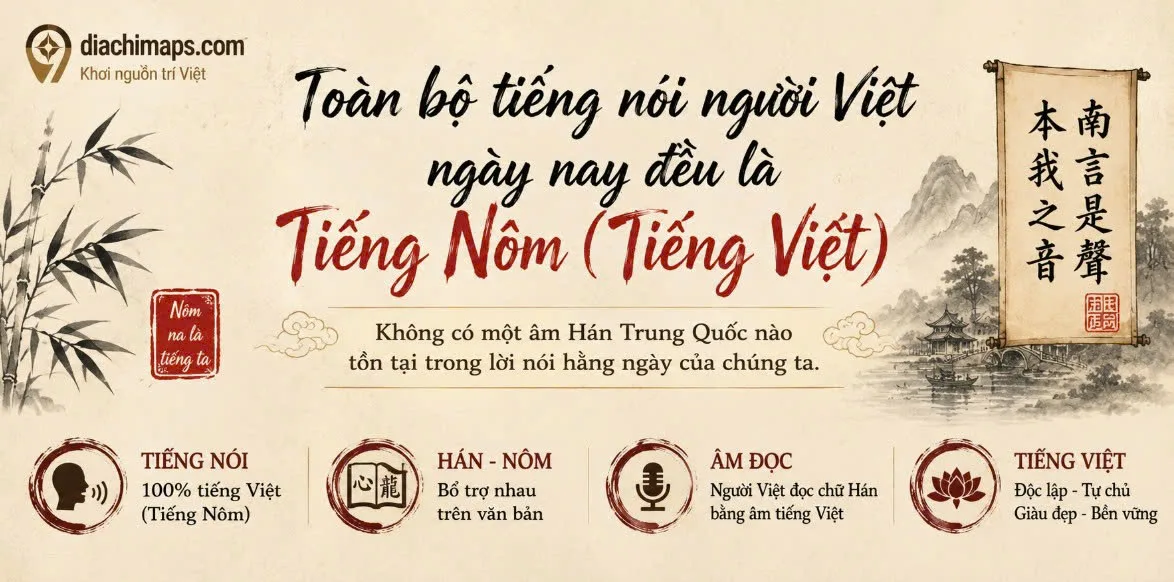 Toan bo tieng noi viet nam hien nay deu la tieng nom
